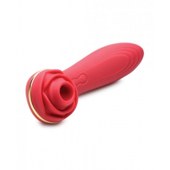 Inmi Bloomgasm Passion Petals Suction Rose Vibrator Red