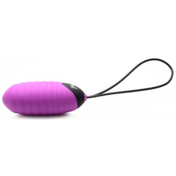 Bang! Swirl Silicone Egg Vibrator - Purple