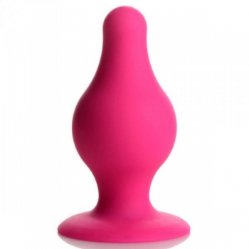 Squeeze-It Tapered Anal Plug Pink Small