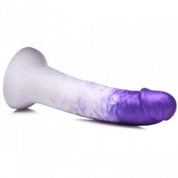 Strap U Real Swirl Realistic Dildo Purple