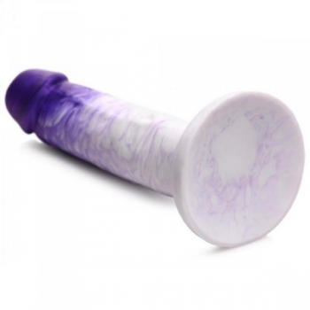 Strap U Real Swirl Realistic Dildo Purple