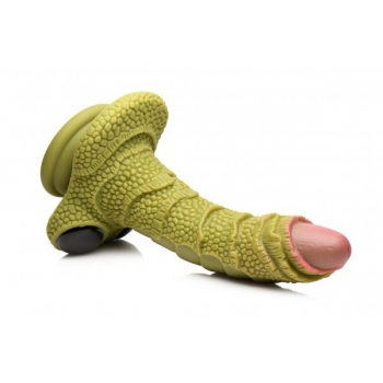 Creature Cocks Swamp Monster - Green Scaly Silicone Dildo