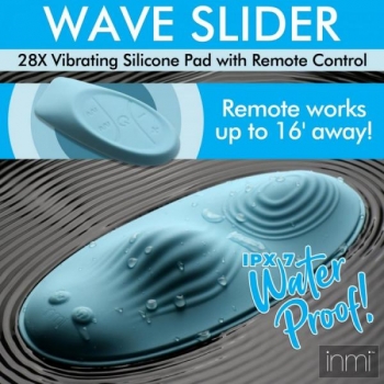 Inmi Wave Slider 28X Vibrating Silicone Pad with Remote