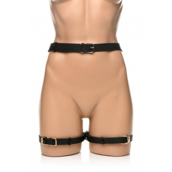 Strict Bondage Harness W/ Bows Black Xl/2xl