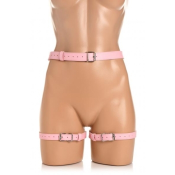 Strict Bondage Harness W/ Bows Pink M/l