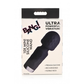 Bang! 10X Mini Silicone Wand Black