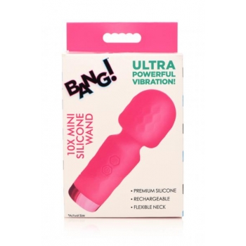 Bang! 10x Mini Silicone Wand Pink