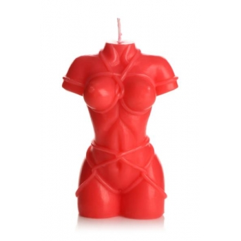 Master Series Bound Goddess Drip Candle - Red Elegance