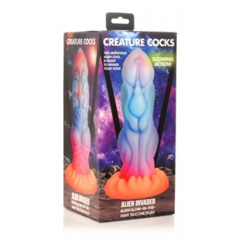 Creature Cocks Alien Invader Glow-in-the-Dark Dildo for Out-of-This-World Pleasure