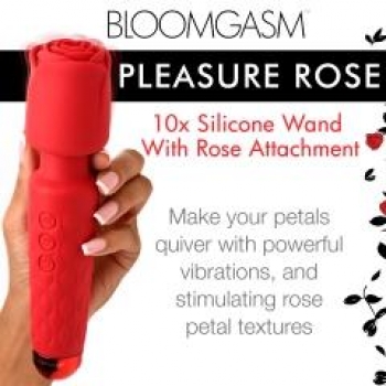 Bloomgasm Pleasure Rose Wand 10x with Rose Attachment