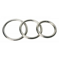 Trine Steel Cock Ring Set - 3 Piece